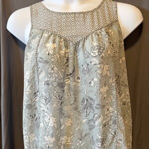Maurices Gray Floral Tank Top